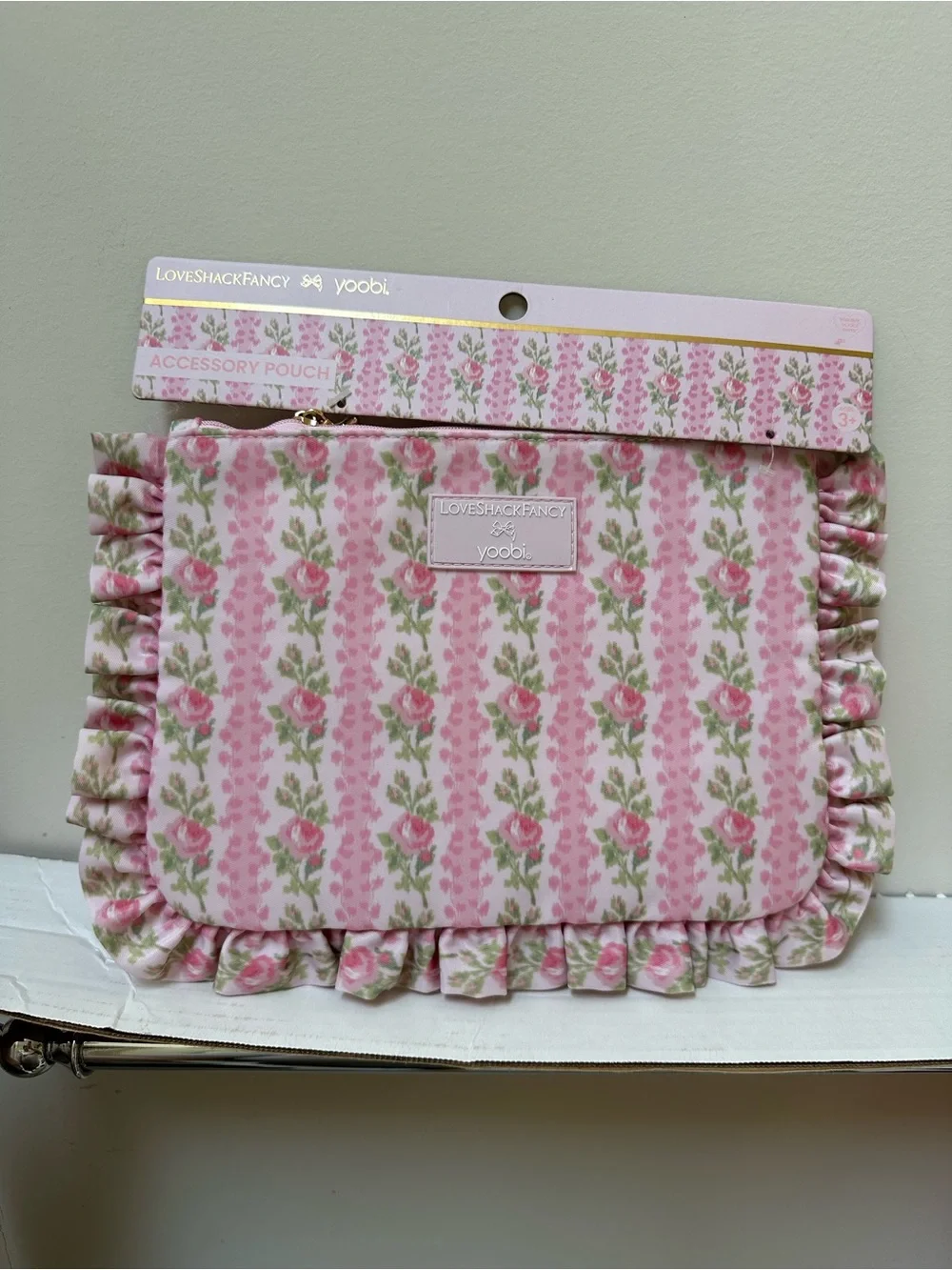 LoveShackFancy x Target - Yoobi Blooming Heirloom Pouch with Ruffles